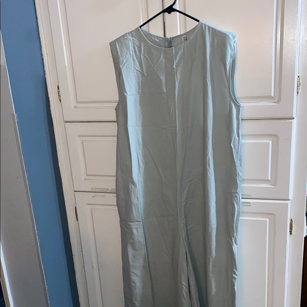 Sleeveless Light Blue Romper